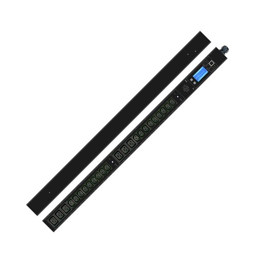 [IP-SEI-336C36C911] Monitored Rack kWh PDU, 0U, 11kW, outlets (36)C13 and (6)C19, input plug EN 60309 (3x16A), cord 3m / Alternative to above 11 kW, 3PH - In case power consumption / rack is above 7 kW