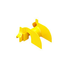 [OPW-10DRF-YL] OptiWay 100 - Spillover fall-out, exit downwards, 100mm, yellow