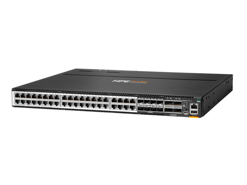 [R9W92A] HPE Aruba Networking CX 8100 40x10GBase-T 8x10G SFP+ 4x40/100G QSFP28 FB 3F 2AC PSU Switch Bundle 