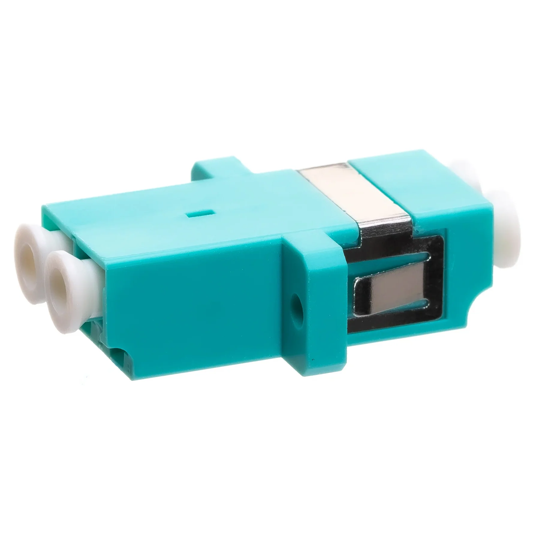 [LC/MM] LC DUPLEX MULTIMODE ADAPTER AQUA
