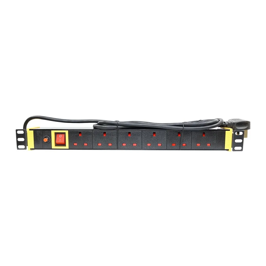 [SAFIX PDU6 WAY Plastic] SAFIX PDU 6 WAY UK 1.8M STD PLASTIC