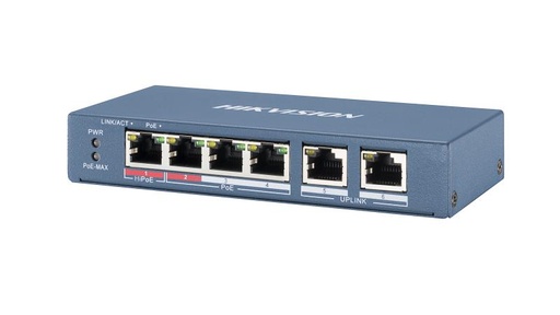 [DS-3E0106HP-E（O-STD）] 4 Port Fast Ethernet Unmanaged POE Switch