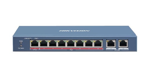 [DS-3E0310HP-E（O-STD）] 8 Port Fast Ethernet Unmanaged POE Switch