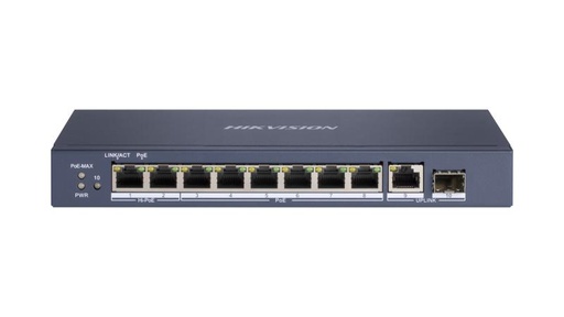 [DS-3E0510HP-E(O-STD)] 8 Port Gigabit Unmanaged POE Switch