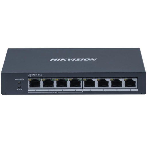 [DS-3E0508P-O(O-STD)] 8-Port Gigabit Switch with 4 POE+