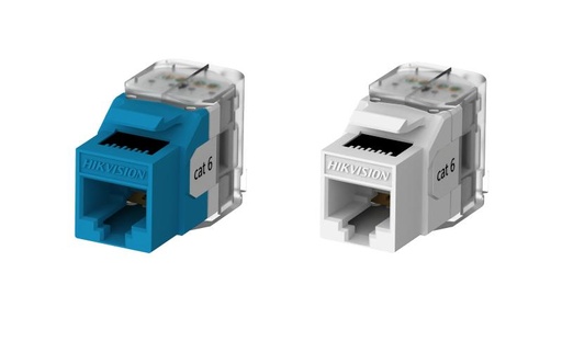 [DS-1CK6U180N(O-STD) Blue 50PCS] Cat6 Unsheilded 180° Toolless Keystone Jack