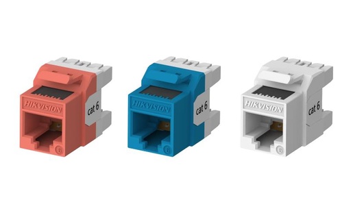 [DS-1CK6U180T(O-STD) Blue 50PCS] Cat6 Unsheilded 180° Punch Down Keystone Jack