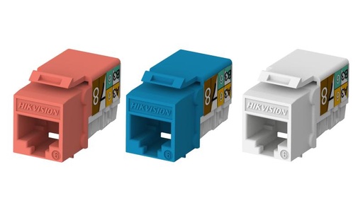 [DS-1CK6U90T(O-STD)  Orange 50PCS] Cat6 Unsheilded 90° Punch Down Keystone Jack