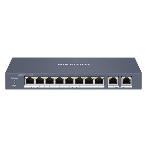 [DS-3E1310HP-EI(O-STD)] 8 Port Fast Ethernet Smart POE Switch