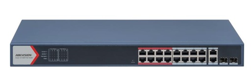 [DS-3E1318P-EI(O-STD)(B)] 16 Port Fast Ethernet Smart POE Switch
