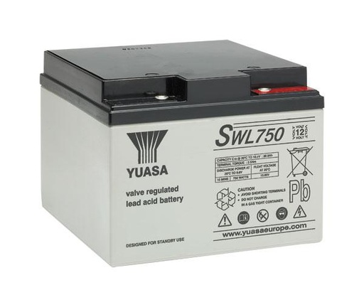 [BATTSWL750YU] SWL750 Yuasa VRLA 12V Battery