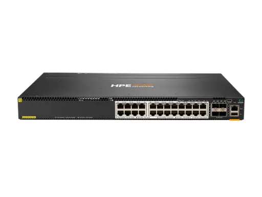 [JL660A] HPE Aruba Networking CX 6300M 24-port HPE Smart Rate 1/2.5/5GbE Class6 PoE and 4-port SFP56 Switch