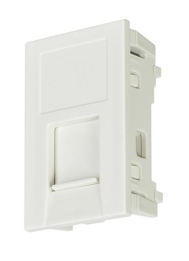 [760161067] LF80-262 Shut'd Faceplate Clip,1-port,Wh 