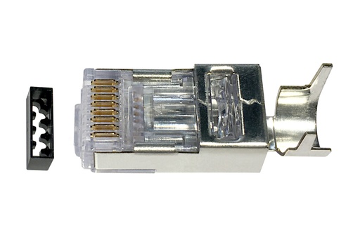 [5-1933433-3]  Modular Plug Kit, Category 6A, shielded, 8-position, 7.87 mm max cable jack OD, 100/bag