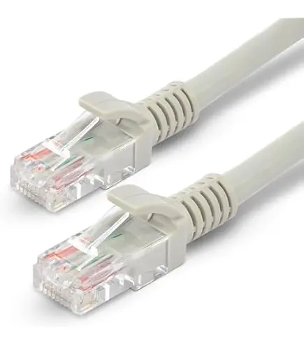 [CP6AP1-G001] FINOSEL Copper Cat6A UTP Patch Cord PVC Jacket 1 Meter Gray 