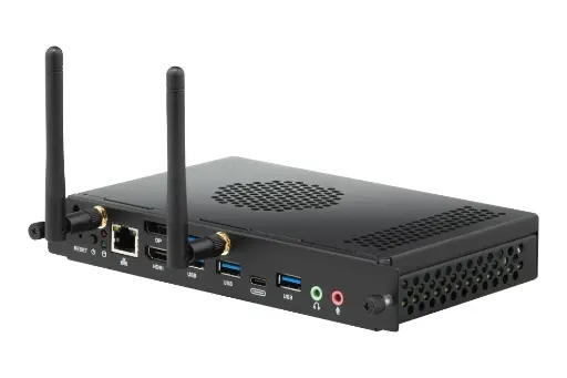 [VPC35-W53-G1] •Intel i5 processor *Intel®  iris Xe Graphics support up to 3 screens output at the same time *Intel® Dual Band  AX200 Wi-Fi 6 •Embedded with Windows 11 Pro License •16GB RAM, 256GB SSD storage