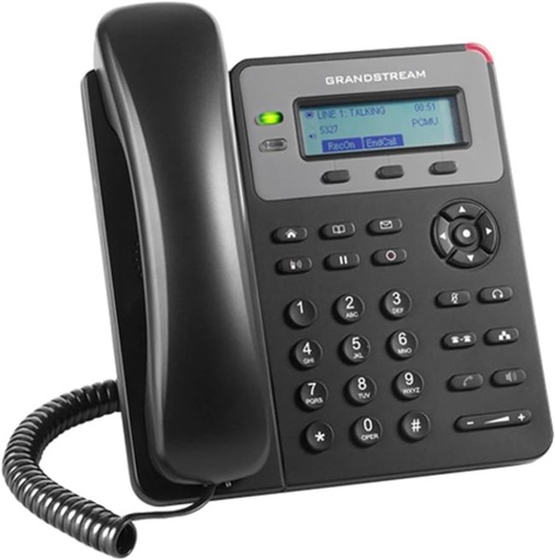 [GXP1615] 1 SIP account, 2 line keys, 3-way conferencing, 3 XML
programmable context-sensitive soft keys Dual-switched 10/100 mbps ports
EHS support for Plantronics headsets Up to 1000 contacts
Call history up to 200 records
Integrated PoE (on GXP1615)