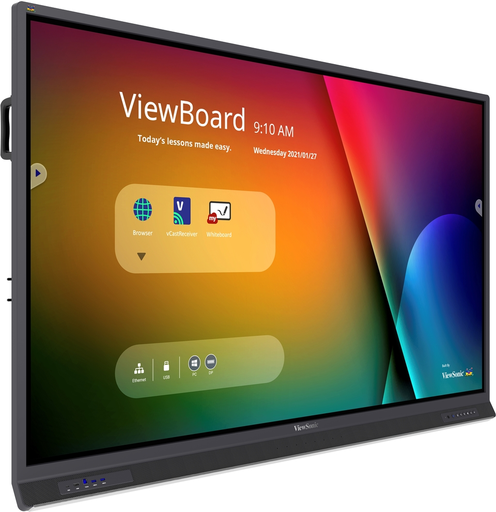 [IFP7553] 75"4k UHD IFP Panel, 8GB/128GB, Android 13, Slim IR, Dual Pen NFC log-in, 8 array mic, front HDMI/Type-C, 16W x 2 + 20W subwoofer 