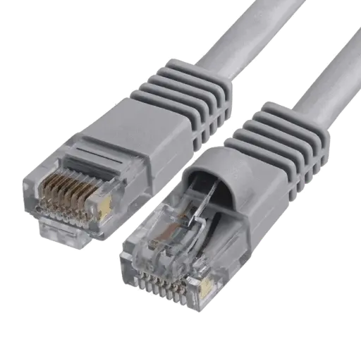 [CP6AP1-G002] FINOSEL Copper Cat6A UTP Patch Cord PVC Jacket 2 Meter Gray