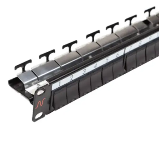 [N521.661BK] LANmark Patch Panel 24 Snap-In Black 