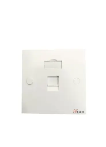 [N423.861] LANmark 86 x 86 Wallplate 1 Snap-In White 