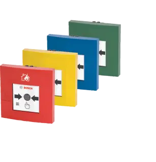 [FMC-210-DM-G-R] Manual call point, Addressable, Large housing, Double action, Indoor, Red