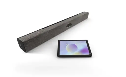 [NEAT BAR PRO] NEAT All-in-one video device for Zoom/Teams/BYOD. Designed for medium to large rooms up to 30 people within 30ft/10m. Dual 50MP cameras, 113/70° FOV, 16x hybrid zoom, auto-framing, 16 mics, 3 full-range speakers. Mounting hardware included.
