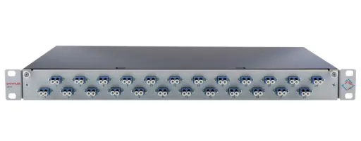 [53242311] Datwyler Fiber Patch Panel 1U 24 LC (12 LCD) Single Mode , Full Loaded with Adapters, Ceramic Sleeve and 24 Pigtails SM OS2 2meter P/N. 41521400ZY