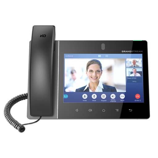 [GXV3380] 16 lines with up to 16 SIP accounts, Built-in 2 megapixel camera for video calling with privacy shutter, Runs on the Android 7.x  OS, Built-in Bluetooth for syncing with mobile devices and connecting Bluetooth headsets
