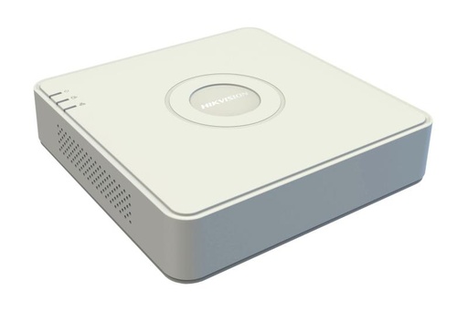 [DS-7104NI-Q1/4P(D)] 40Mbps Bit Rate Input Max (up to 4-ch IP video) 1 SATA interface, 4 independent PoE network interfaces, mini 1U case(Plastic)