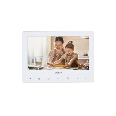 [VTH1020J] 7" TFT screen, Video intercom function: Unlock, voice call, video call and volume adjustment, Mechanical button, Multiple bell sounds