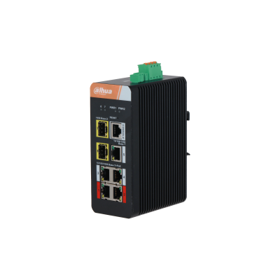 [PFS4207-4GT-DP] 7-port Gigabit Industrial Switch with 4-port PoE (Managed) 250 m long-distance PoE transmission PoE Watchdog.