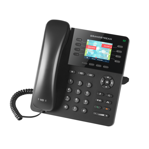 [GXP2135] 8 lines, 4 SIP accounts, 4 XML programmable context- sensitive soft keys, Dual switched, auto-sensing Gigabit  ports, built-in PoE, Built-in Bluetooth for syncing headsets and mobile devices f, 4 way conference
