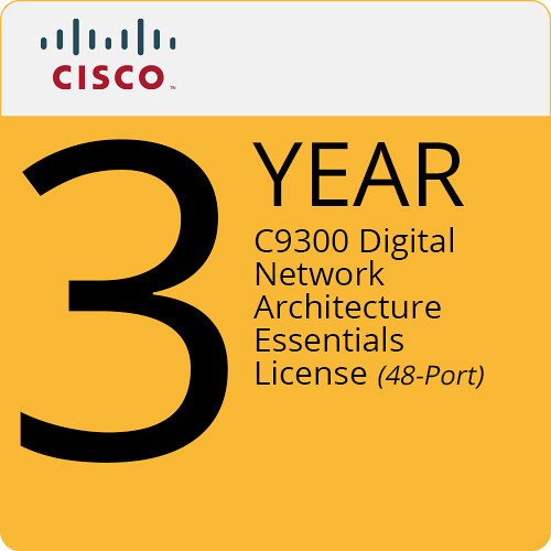 [C9300-DNA-E-48-3Y] C9300 DNA Essentials, 48-port - 3 Year Term License