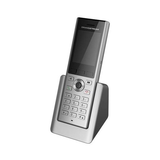 [WP820] Dual-band WiFi with efficient antenna design and advanced roaming support
Bluetooth for syncing headsets and mobile devices (contacts and call transferring)
HD voice & dual MIC design with AEC and Noise Shield Technology
Rechargeable 1500mAh battery, 7.5 hour talk time, 150-hour standby
Accelerometer and configurable button for push-to-talk, panic and other related functions
Micro USB port and 3.5mm headset jack
2 SIP accounts, 2 lines
