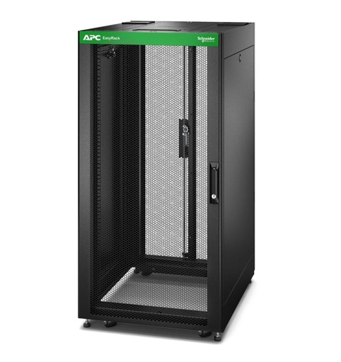 [ER8282] Easy Rack 800mm/42U/800mm with Roof, Side panel, castors, feet and 4 Brackets, No Bottom, black