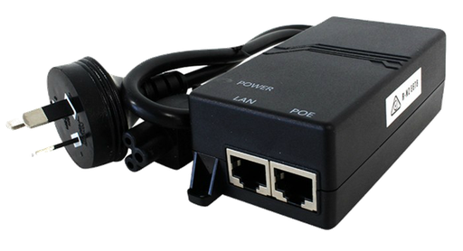 [G0720] Grandstream Passive PoE injector with 48V 0.5A Output
Positive pole: Pin 4+5
Negative pole: 7+8
Grandstream 48v gigabit PoE injector comes with a Power cable
For 100MBit and gigabit devices