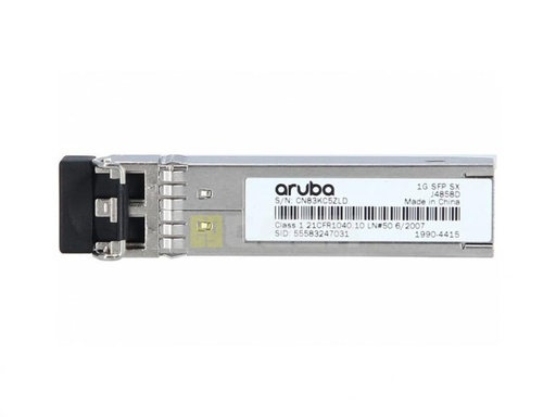 [J4858D] HPE Aruba Networking 1G SFP LC SX 500m OM2 MMF Transceiver