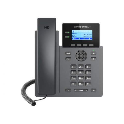 [GRP2602P] Supports 2 lines, and 4 SIP accounts, Supported by GDMS which provides a centralized interface to configure, provision, manage and monitor Grandstream devices, Built in PoE