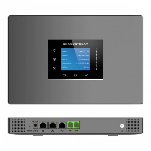 [UCM6301] UCM6300 series allows businesses to build powerful and scalable, Supports up to 3000 users and up to 450 concurrent calls,1 Port 1 FXO,Compatible with GDMS for cloud setup, management and monitoring
